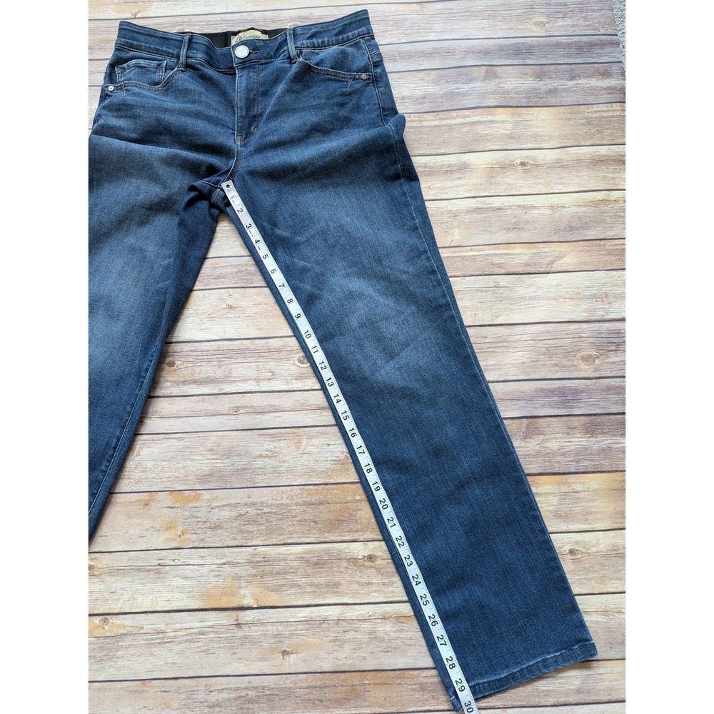 Democracy Straight Jeans Womens 12 Cotton Blend Blue Ab Technology| casual-chic - Picture 10 of 10
